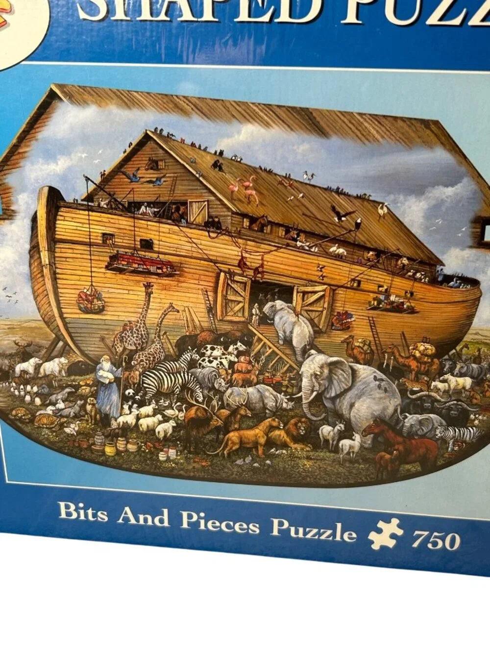 NEW Bits And Pieces 750-Piece Noahs Ark Shaped Jigsaw Puzzle 18